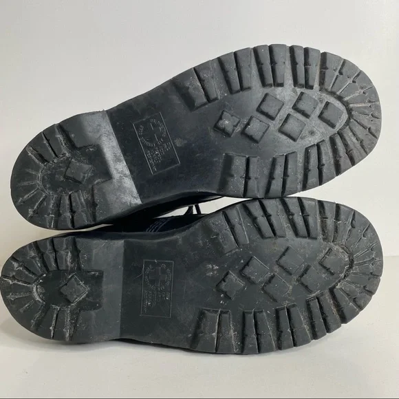 Dr Martens 10966 Steel Toe Cap Combat Boots Black Leather 10 Eye Lace Up Punk 11 - Picture 13 of 16